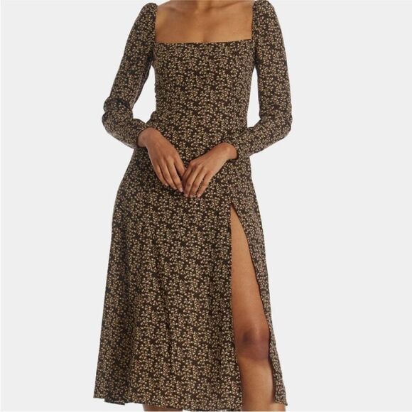OPT Lenon Floral Midi Dress sz 4 - Picture 2 of 8